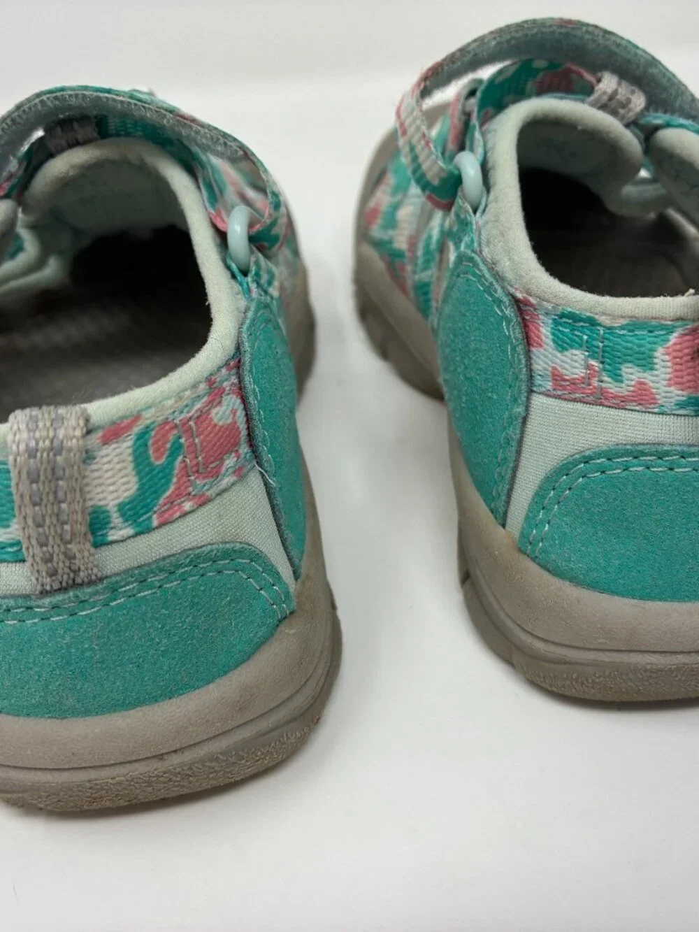 KEEN Newport H2 Kids Sandals Size 11 Turquoise Floral Water Hiking Shoes